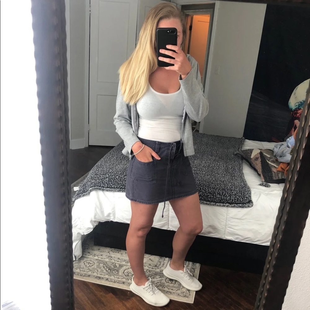 Lace up skirt
